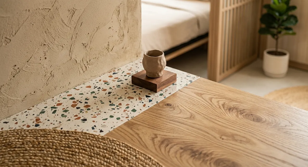 Các bề mặt nội thất với kết cấu xúc giác đa dạng