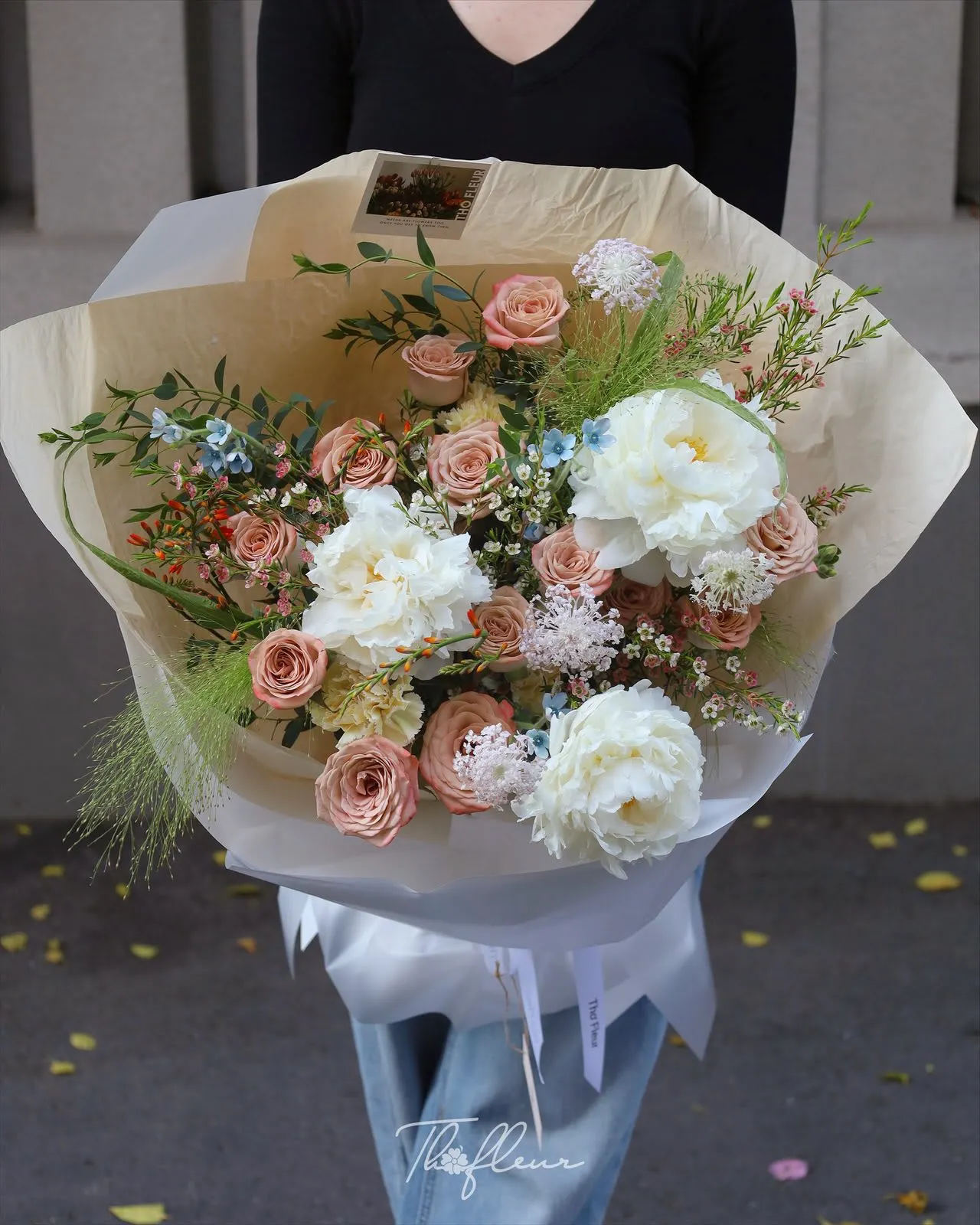 Bó hoa mẫu đơn 32