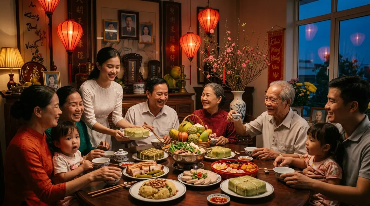 ý nghĩa lễ cúng tất niên sum họp gia đình