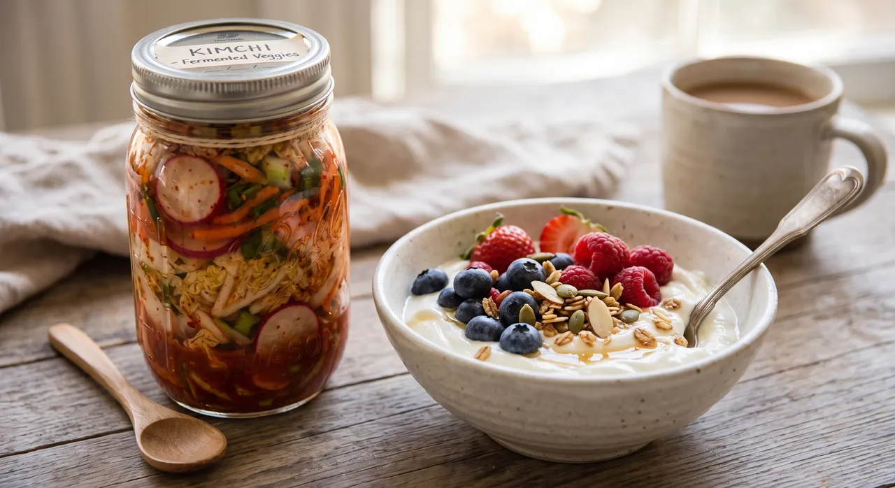 Thực phẩm lên men giàu probiotic tốt cho đường ruột và da