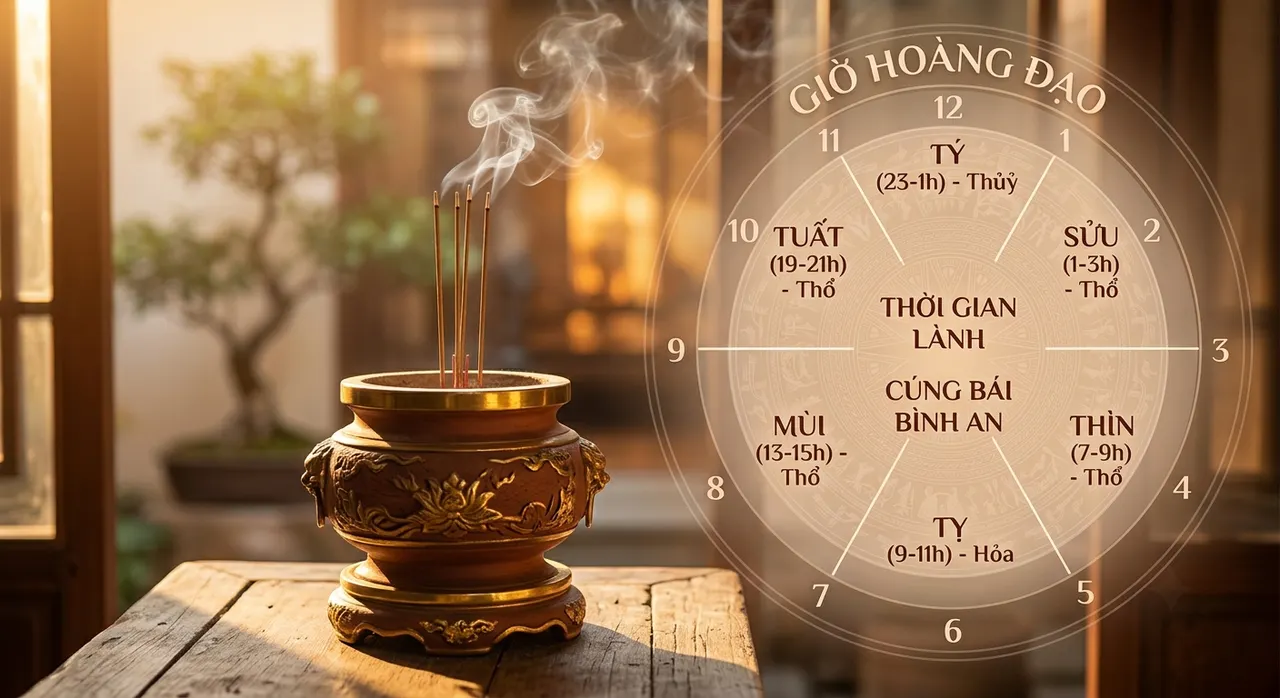 giờ hoàng đạo cúng Rằm tháng 9 năm 2026