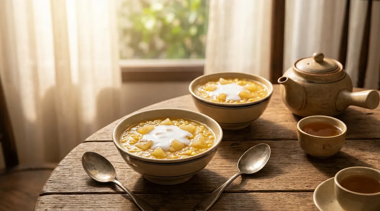 thưởng thức chè bưởi cùng gia đình