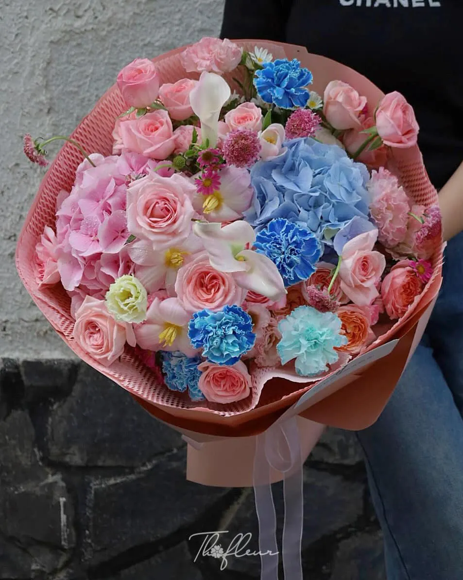 Bó hoa cẩm tú cầu 09