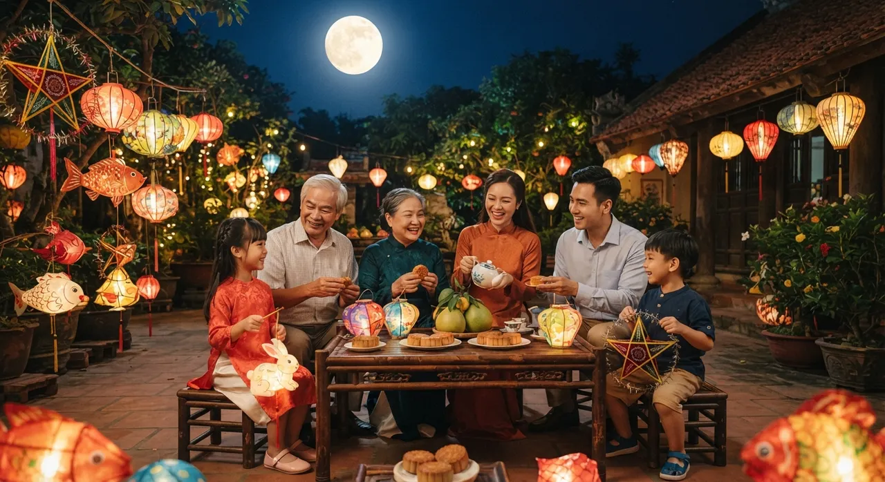 đèn lồng trung thu phong thủy ngũ hành