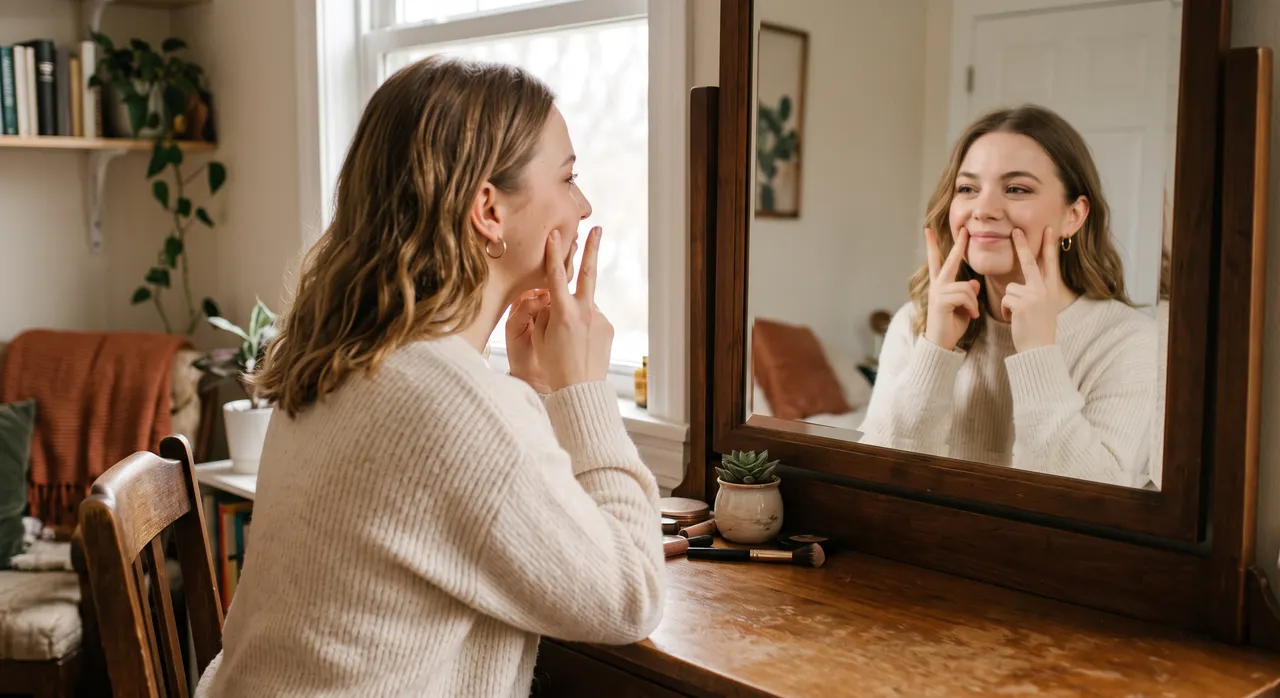 Bài tập face yoga chữ V nâng cơ má