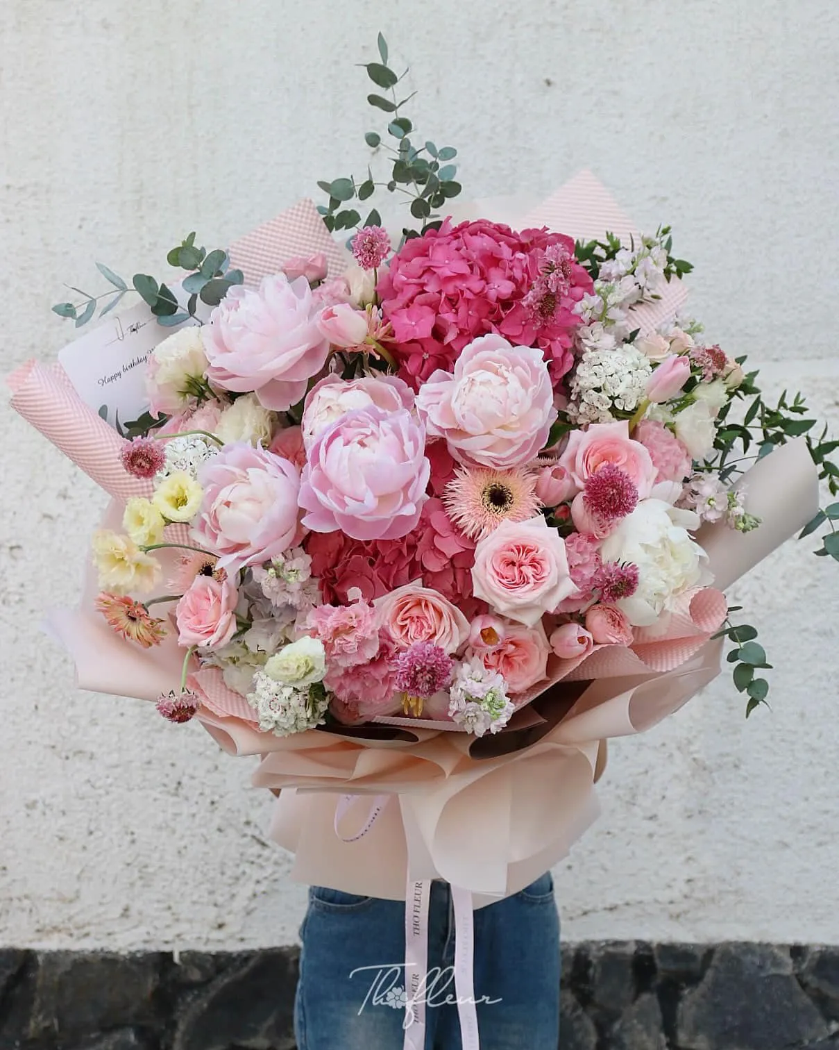 Bó hoa mẫu đơn 08