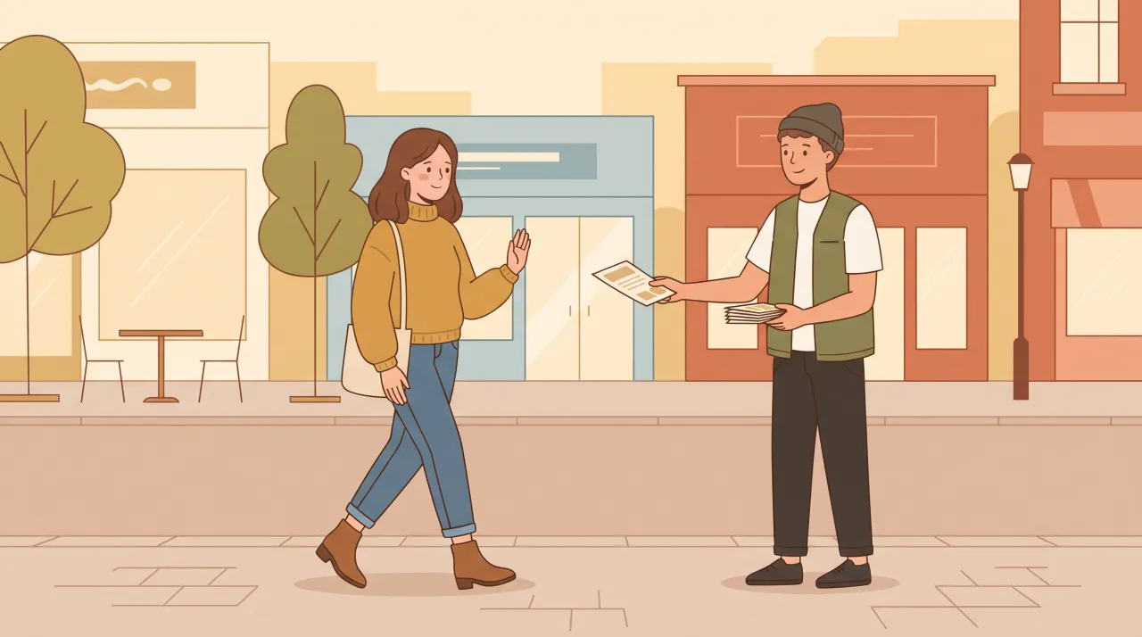 Minh họa từ chối chào bán ngắn gọn và lịch sự