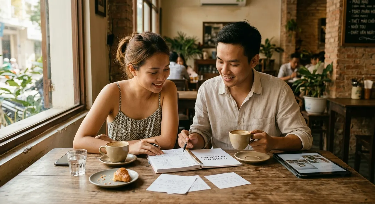 Cặp đôi lên checklist chuẩn bị đám cưới tháng cô hồn