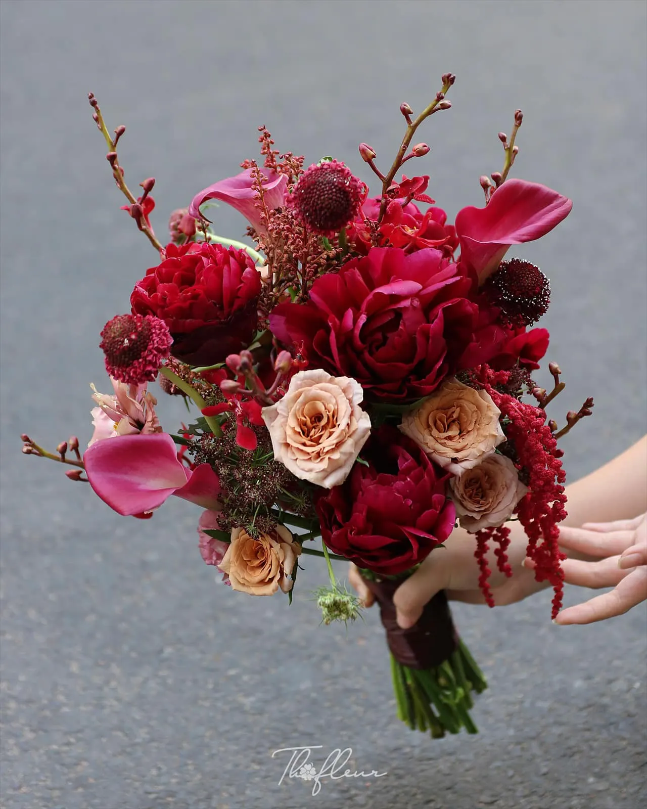 Hoa cưới mẫu đơn 06