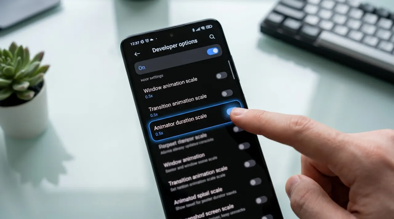 tắt animation Android tăng tốc