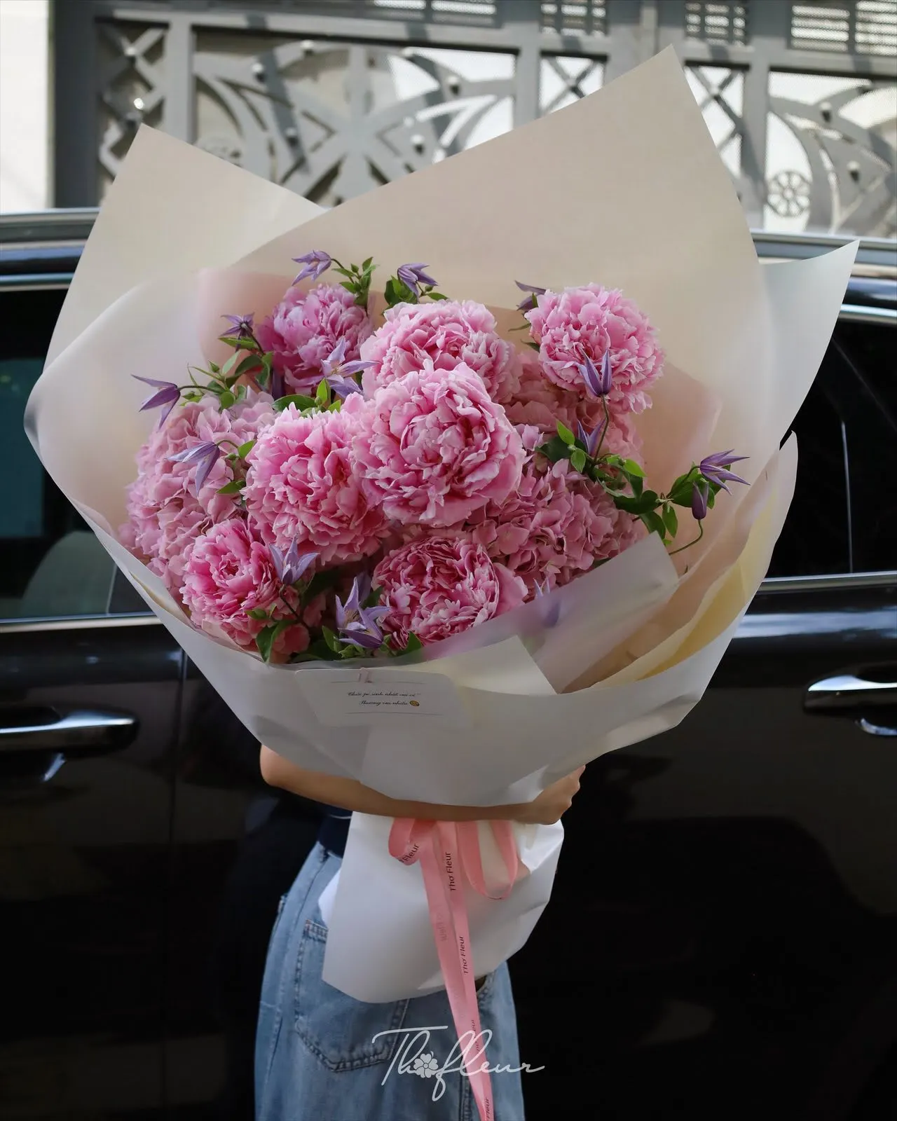 Bó hoa mẫu đơn 45