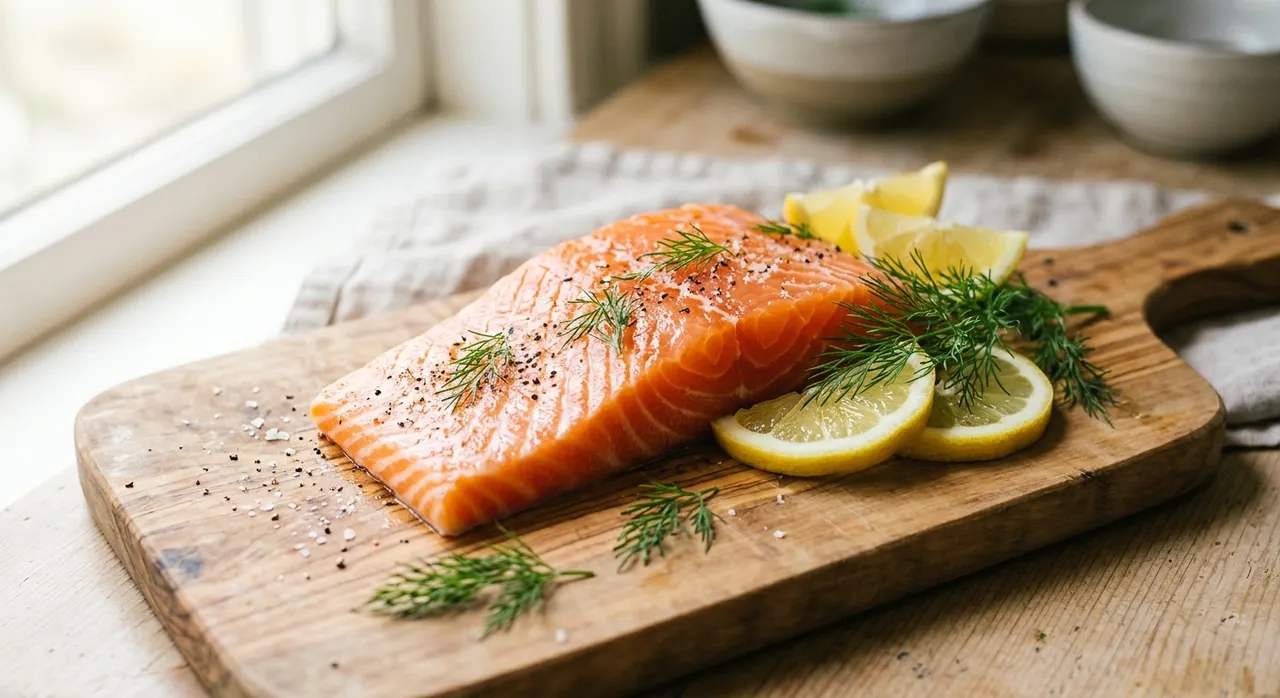 cá hồi giàu omega-3 và collagen