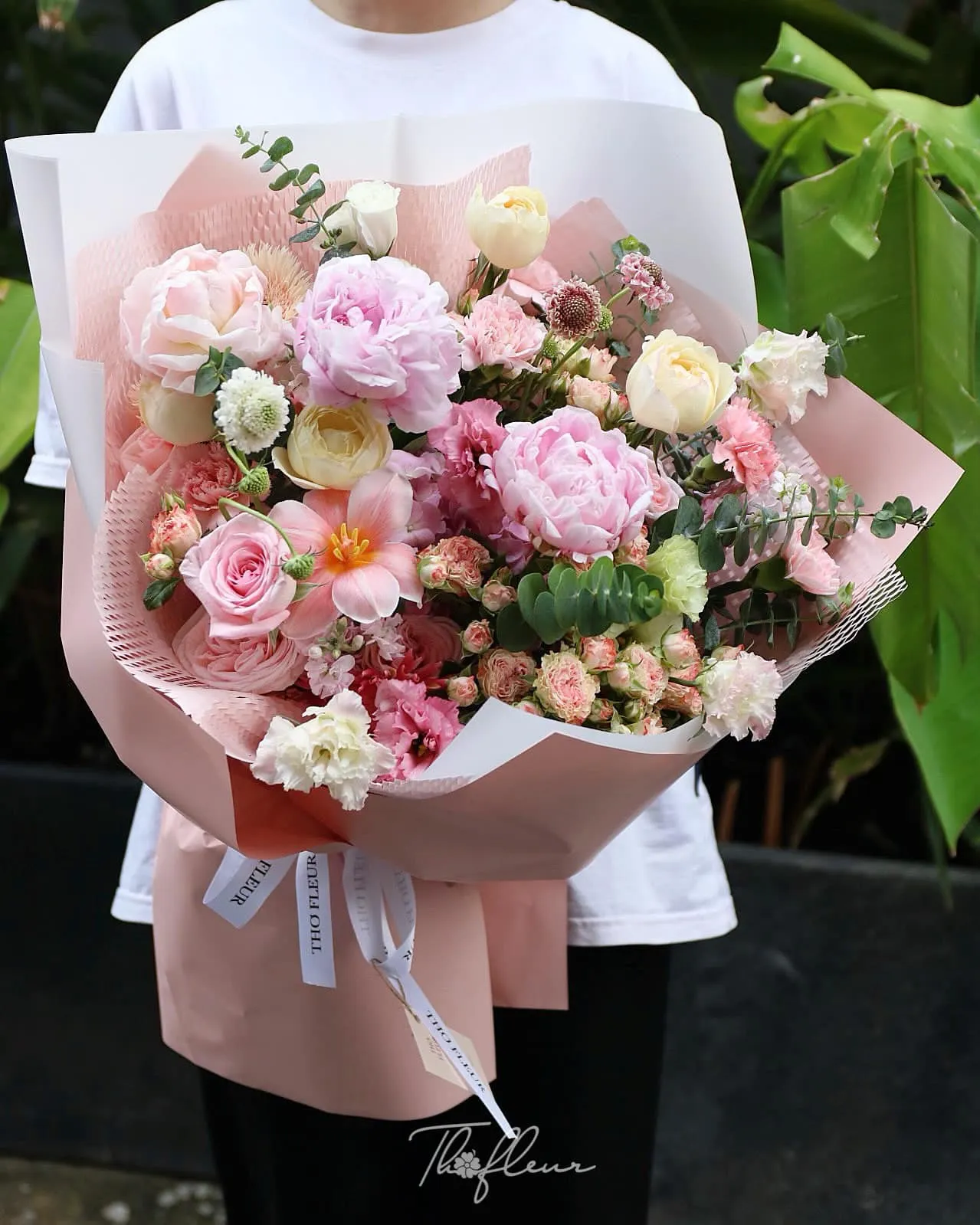 Bó hoa mẫu đơn 64