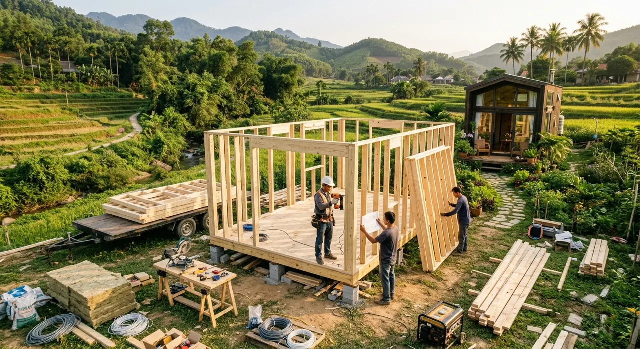 Xây dựng nhà lắp ghép Tiny House tại Việt Nam