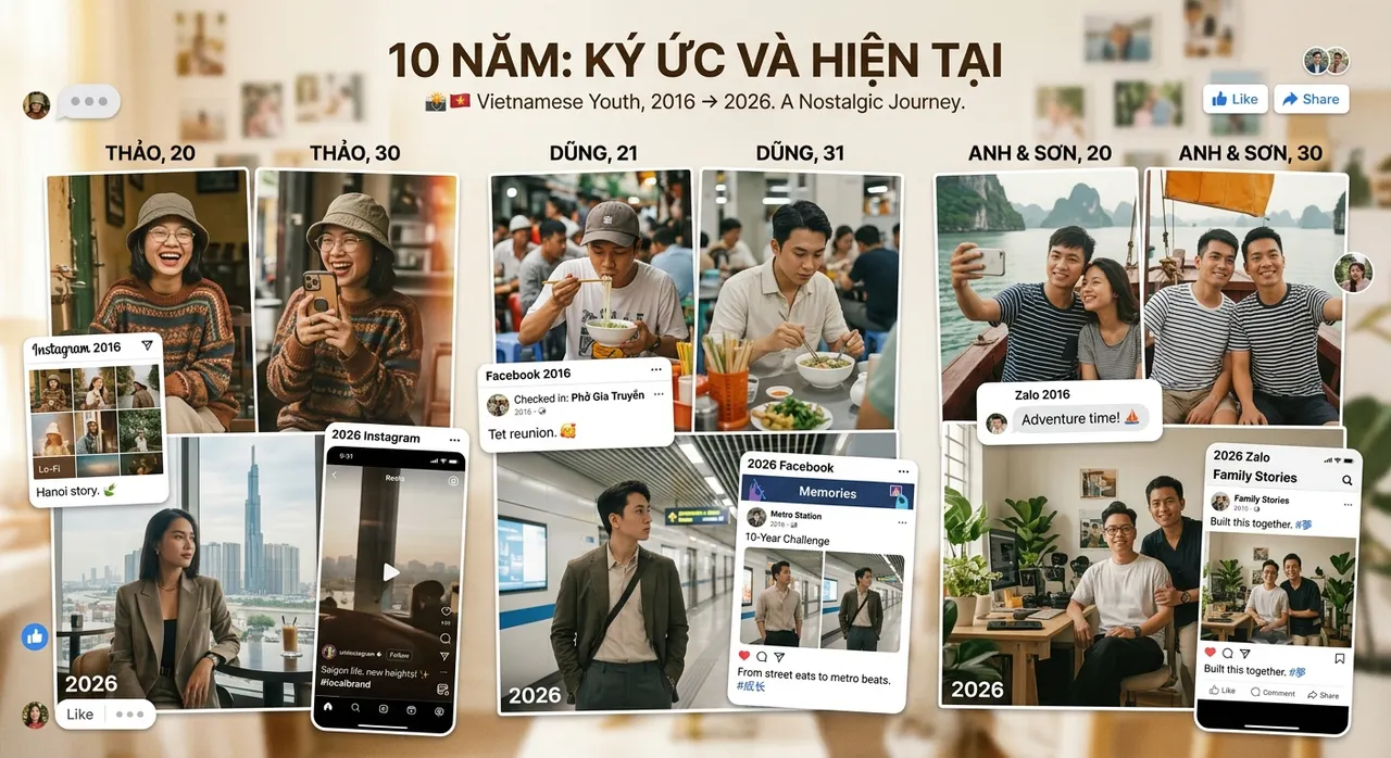 Giới trẻ Việt hoài niệm với trào lưu 2026 là 2016 mới