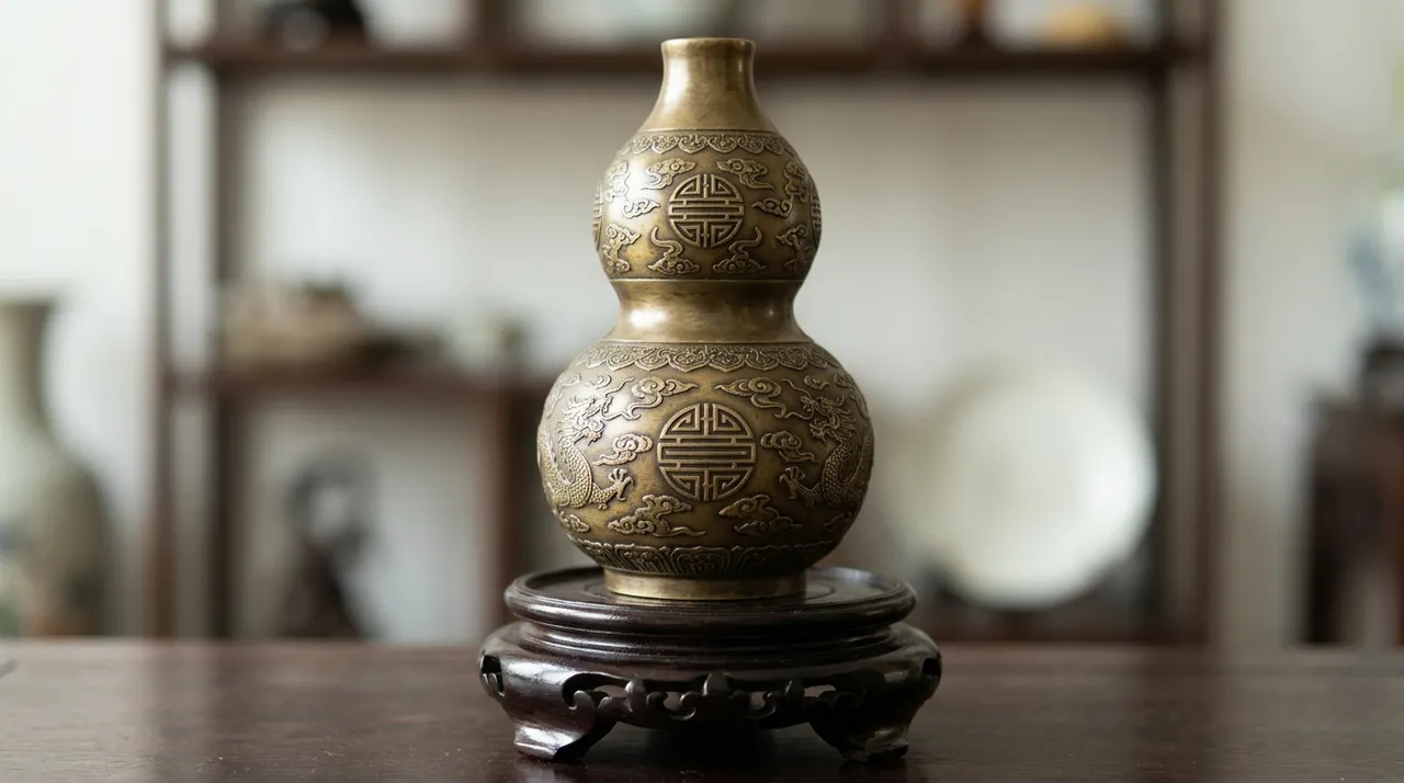 Bình hồ lô đồng phong thủy tài lộc