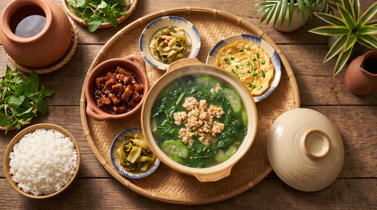 mâm cơm hè chuẩn vị Bắc