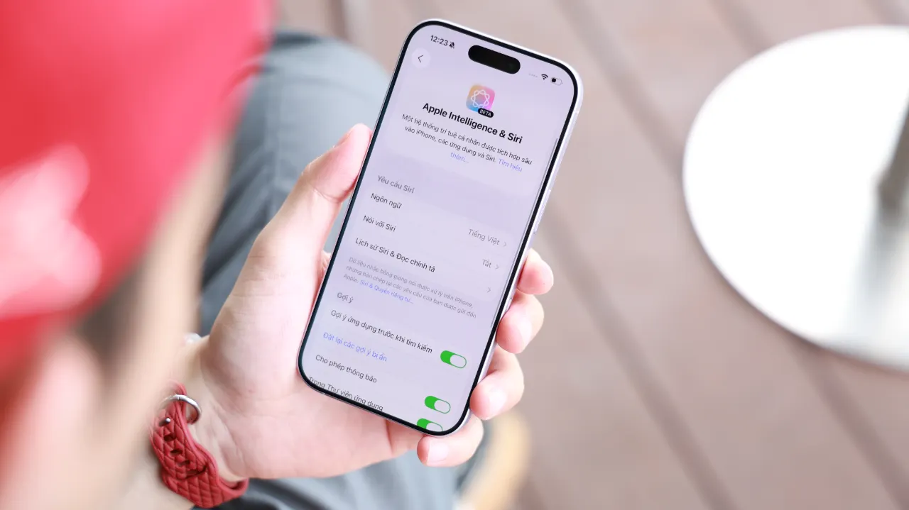 Giao diện cài đặt Apple Intelligence tiếng Việt