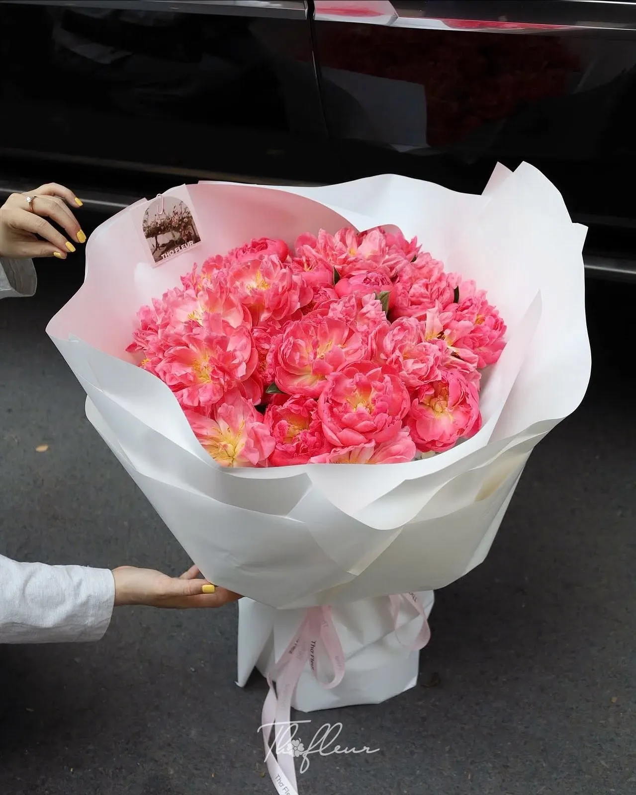 Bó hoa mẫu đơn 87