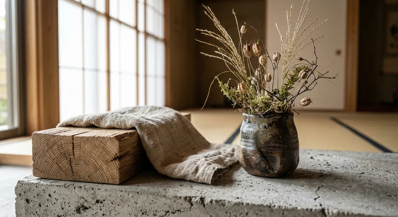 Các đặc trưng cốt lõi của nội thất Wabi Sabi