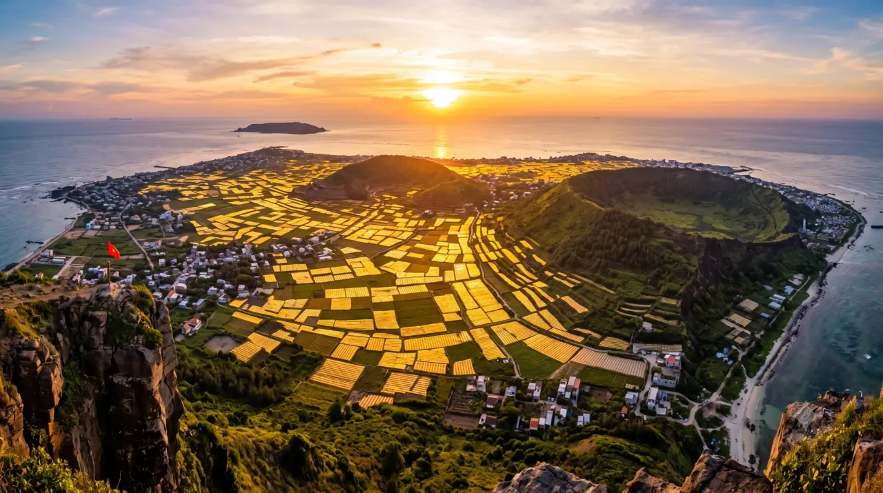 Hoàng hôn trên đỉnh Thới Lới Lý Sơn