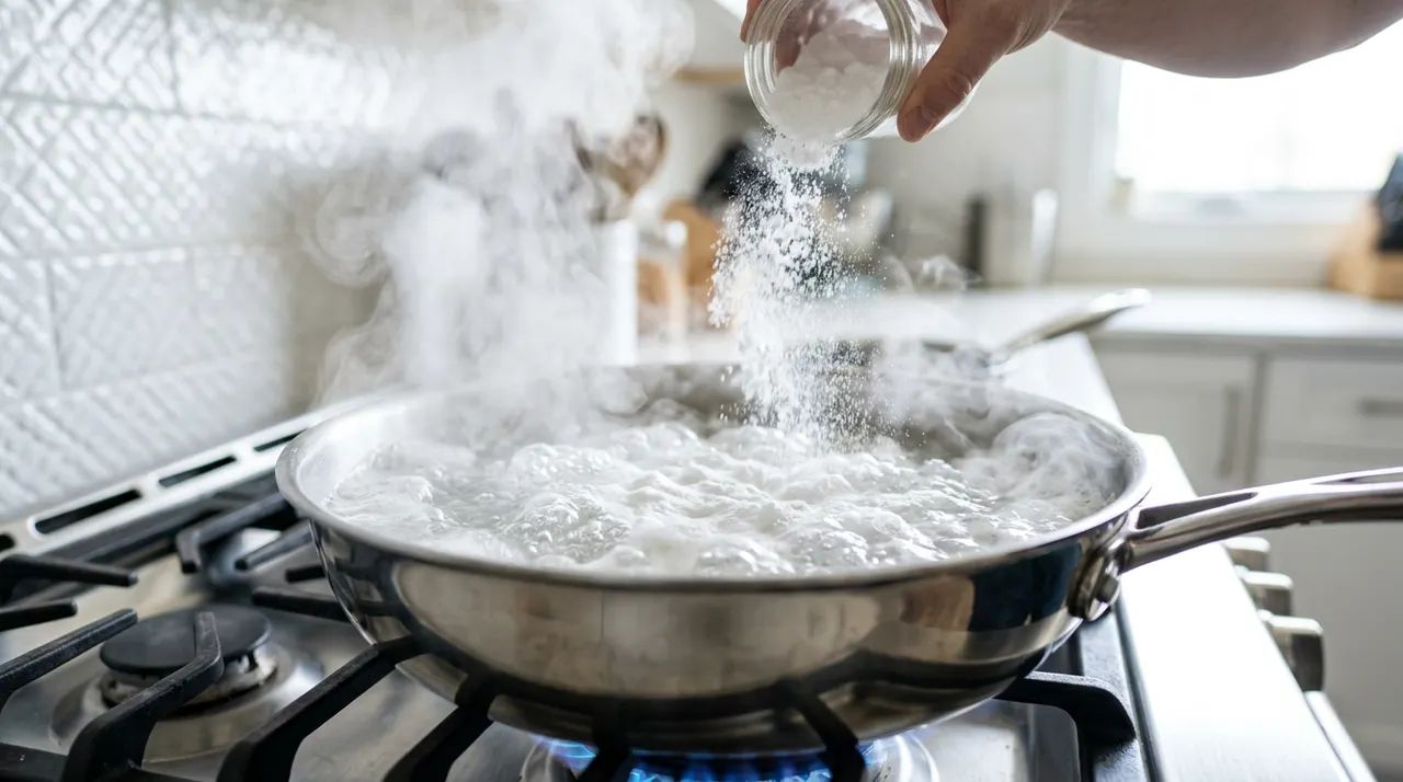 baking soda tẩy vết cháy nồi
