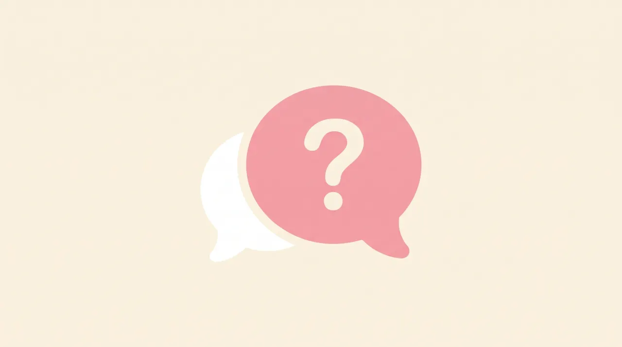 Bộ icon FAQ dạng bong bóng chat và dấu chấm hỏi tông hồng trắng