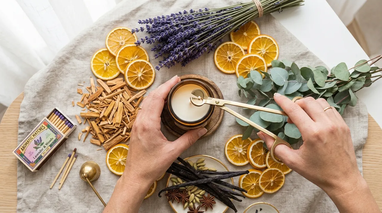 Cắt bấc nến trước khi đốt là bước quan trọng để sử dụng hiệu quả