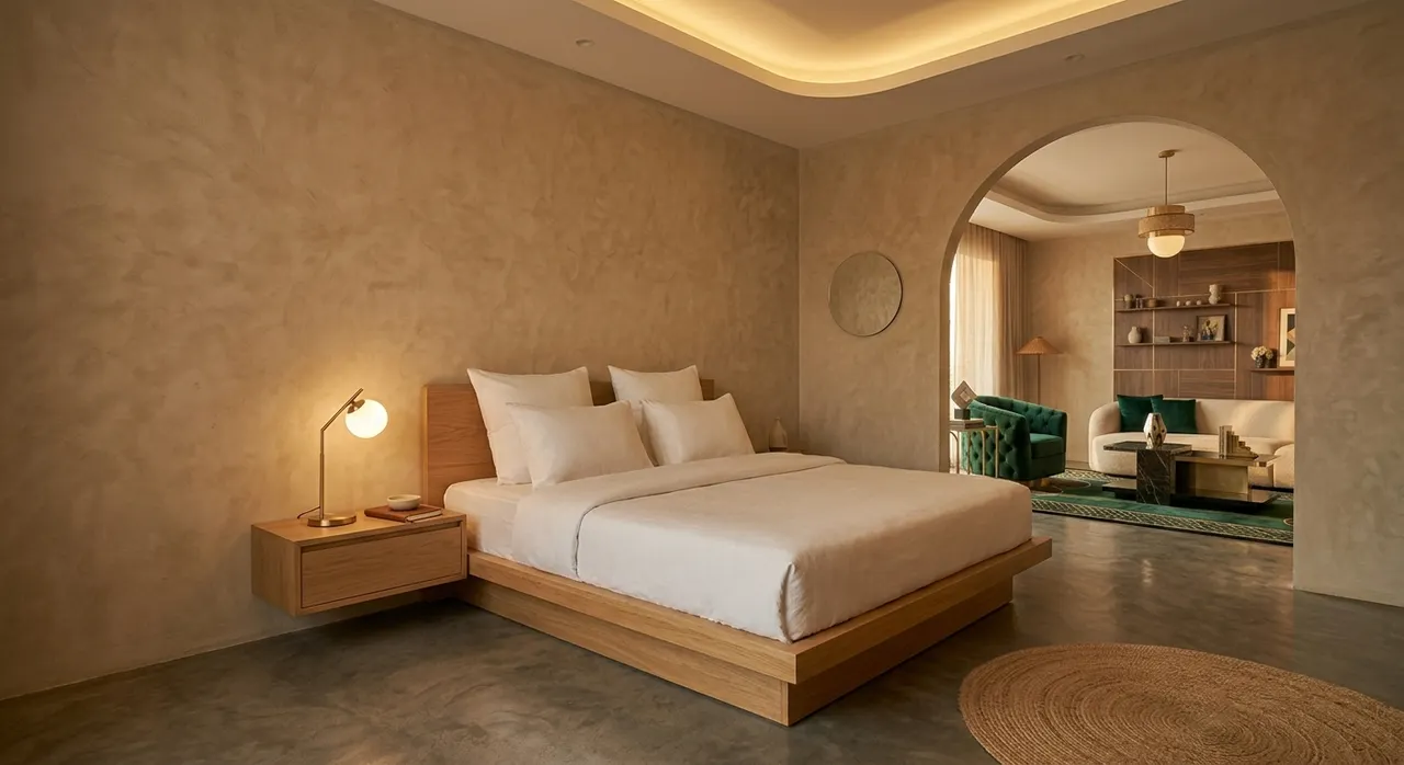 Phòng ngủ phong cách Quiet Luxury tối giản nhưng sang trọng
