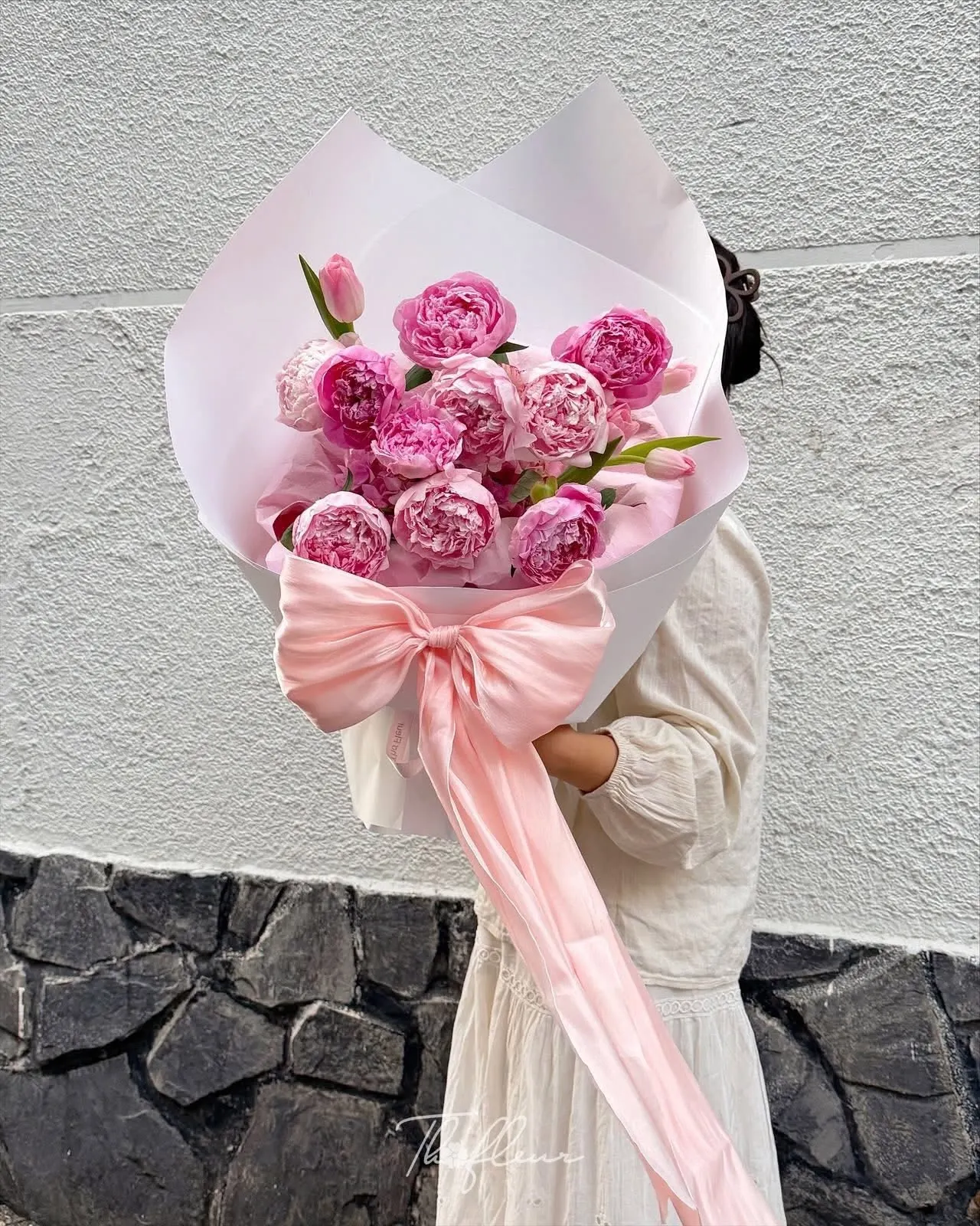 Bó hoa mẫu đơn 85