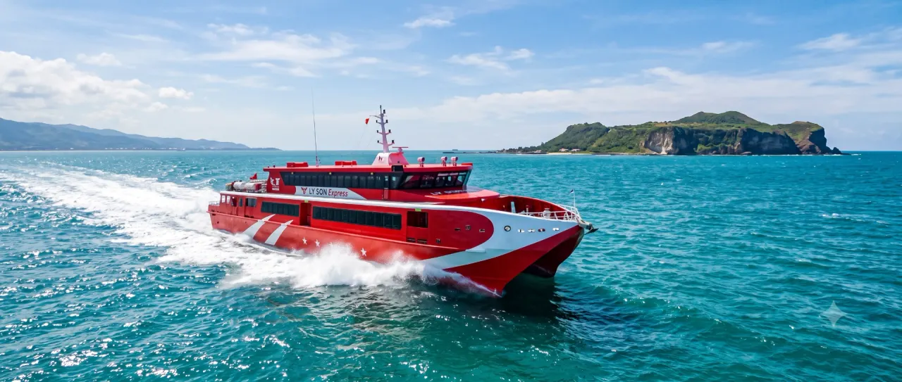 Tàu cao tốc ra đảo Lý Sơn