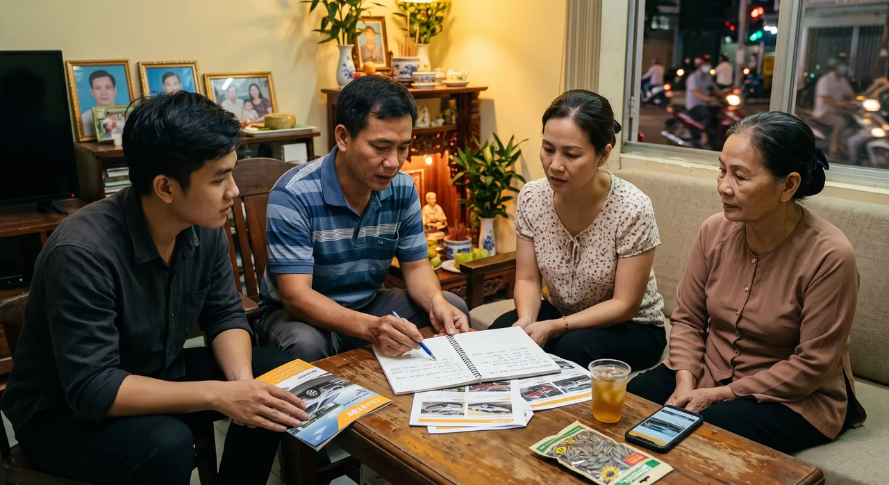 Gia đình đang cân nhắc chọn xe cũ phù hợp ngân sách