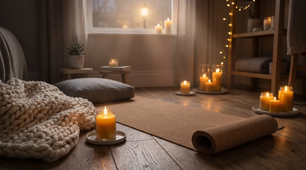 Chuẩn bị không gian tập yoga tại nhà thư giãn