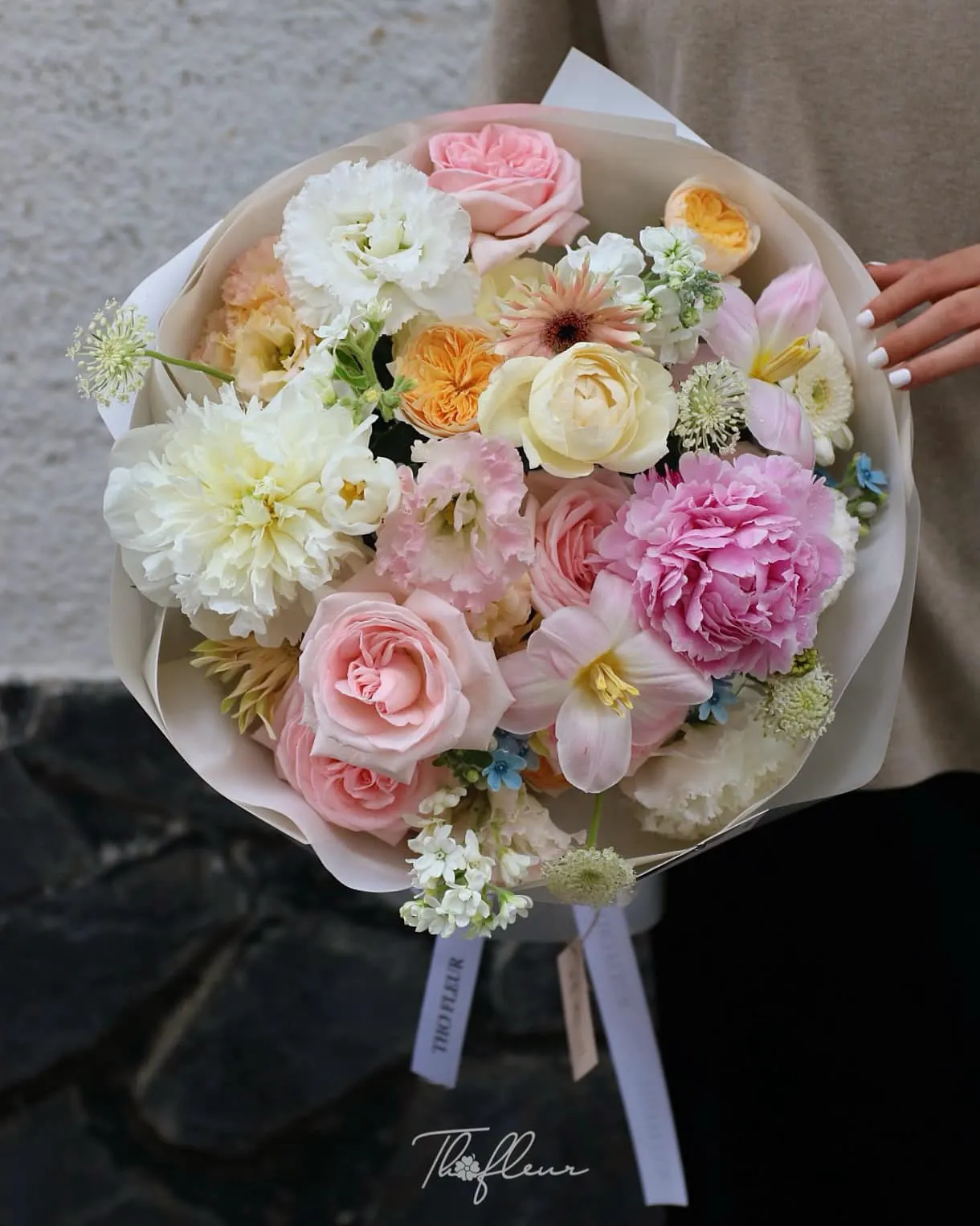 Bó hoa mẫu đơn 65