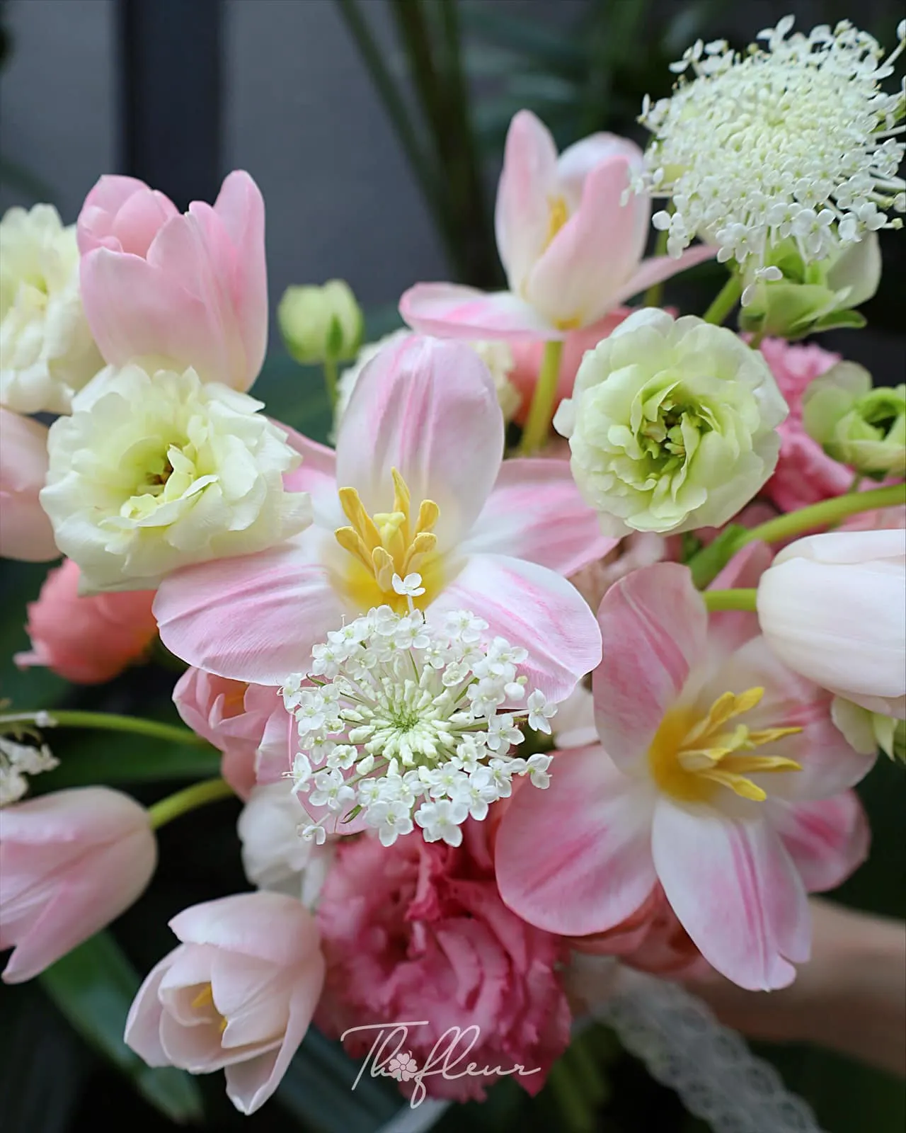 Hoa cưới tulip 55