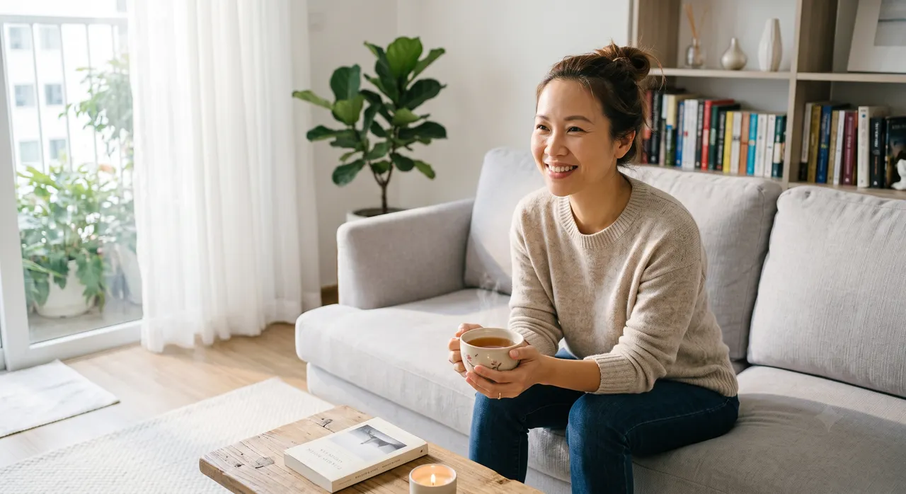 Tận hưởng không gian sạch sau khi dọn nhà
