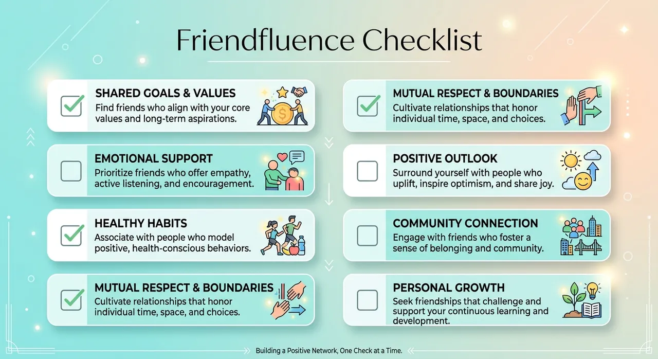 Checklist tự đánh giá mức độ friendfluence