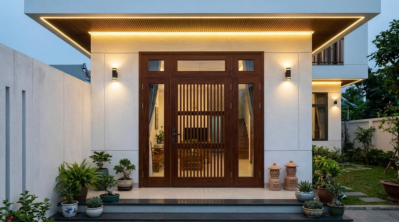 Cửa chính sạch sẽ, có ánh sáng tốt là yếu tố phong thủy quan trọng