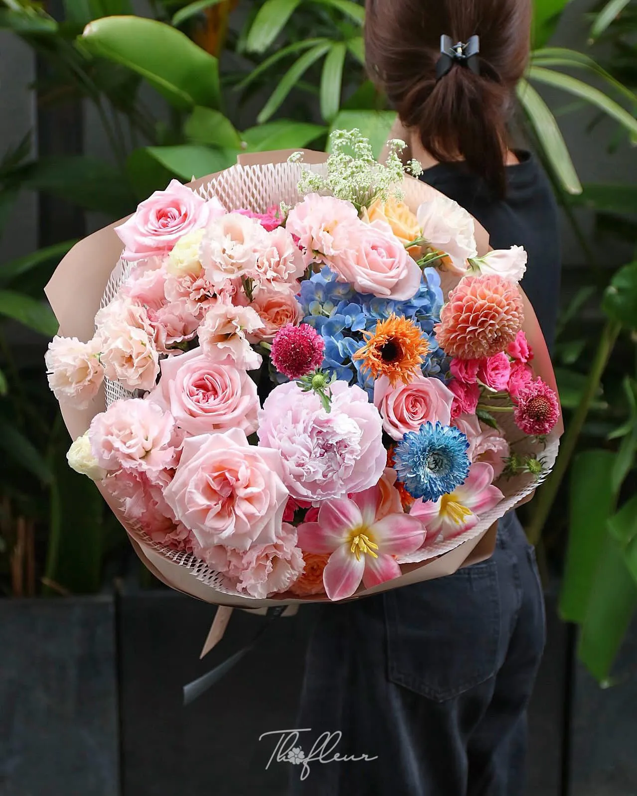 Bó hoa mẫu đơn 09