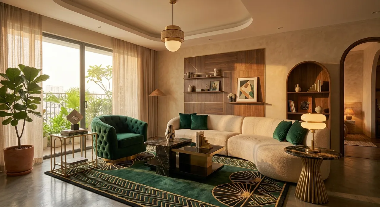 Không gian nội thất phong cách Neo Deco sang trọng