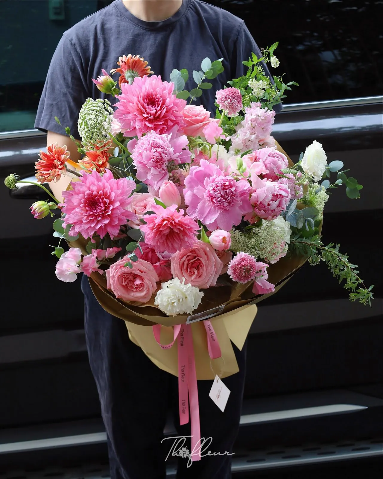 Bó hoa mẫu đơn 21