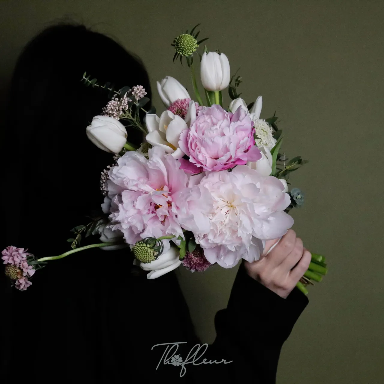 Hoa cưới mẫu đơn 01