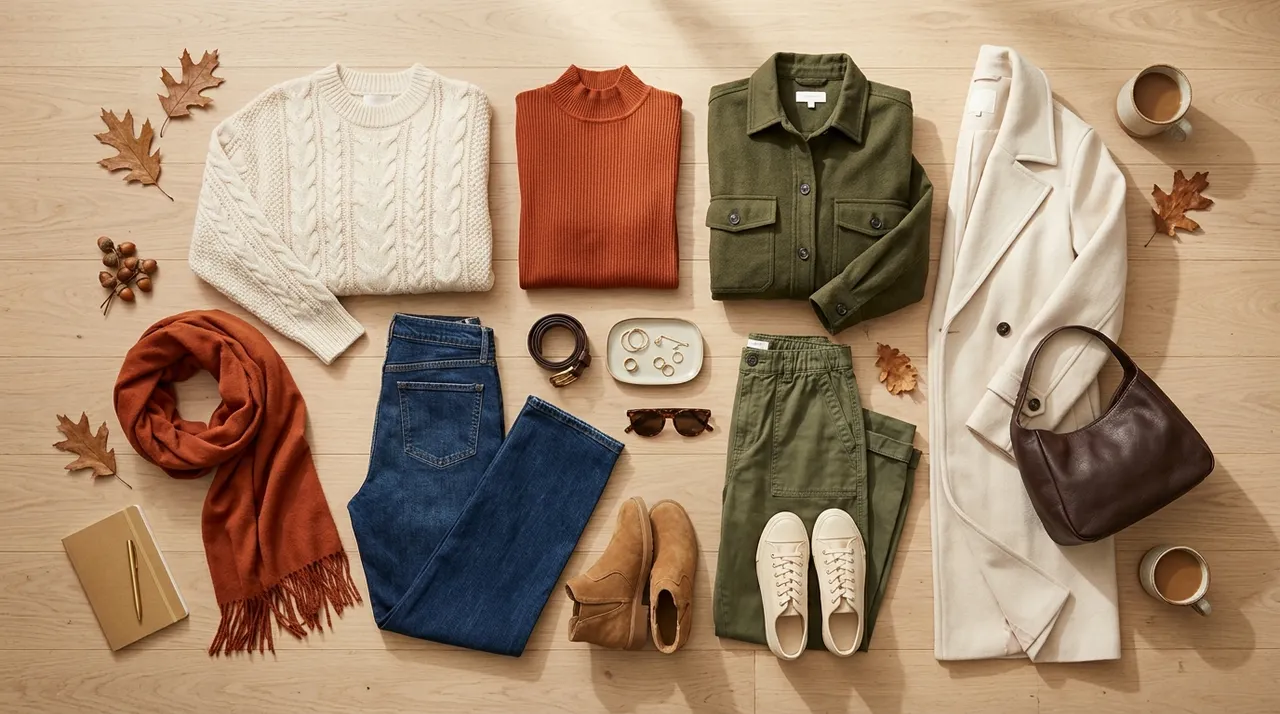 Bộ sưu tập quần áo capsule wardrobe theo tông Autumn warm
