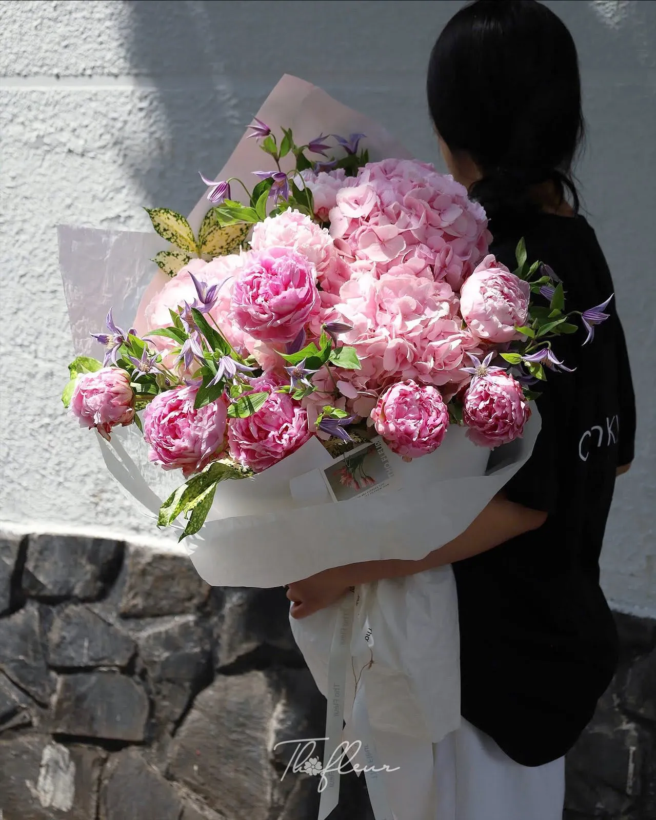 Bó hoa mẫu đơn 18