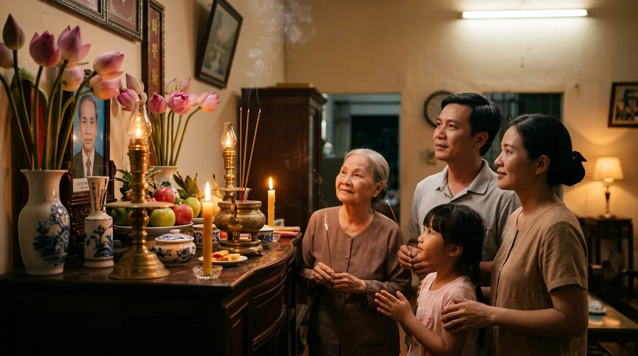 Thắp hương cầu bình an ngày Thất Tịch