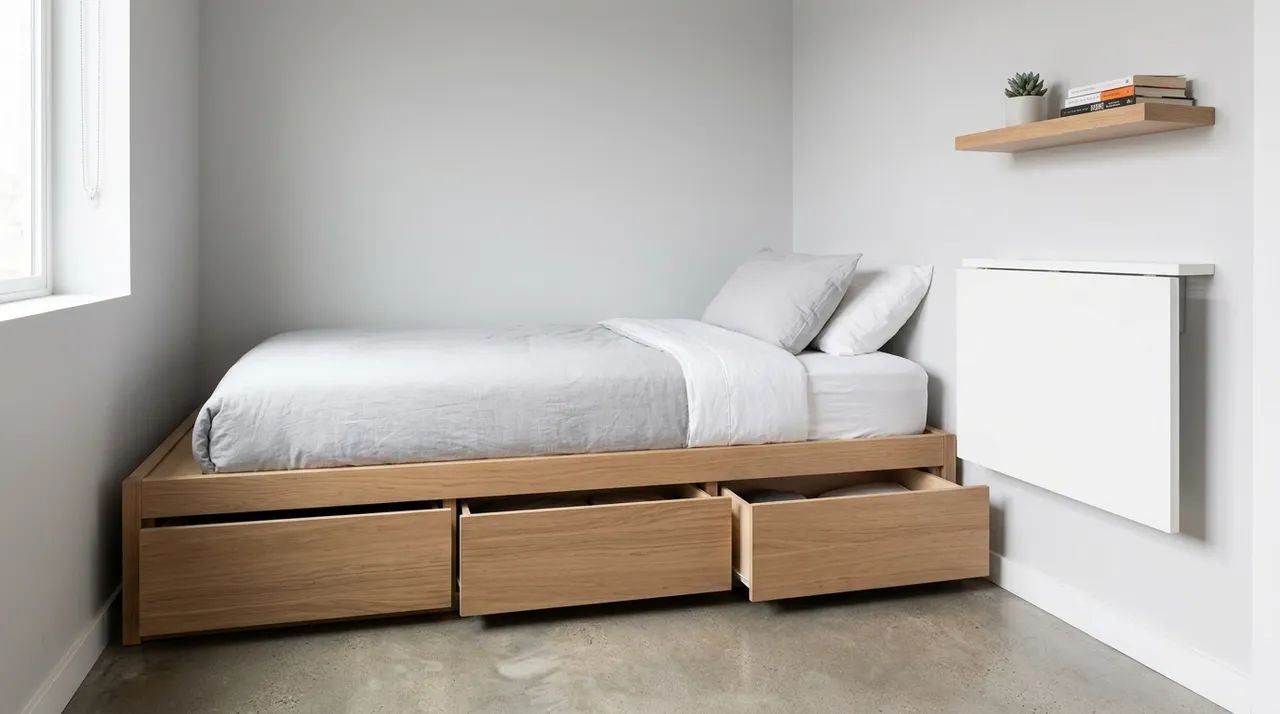 Nội thất đa năng giúp tối ưu diện tích phòng ngủ nhỏ