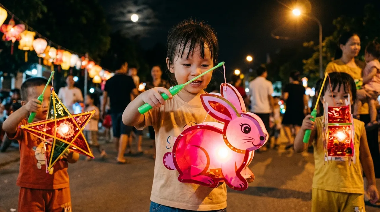 đèn lồng Trung thu sử dụng đèn LED