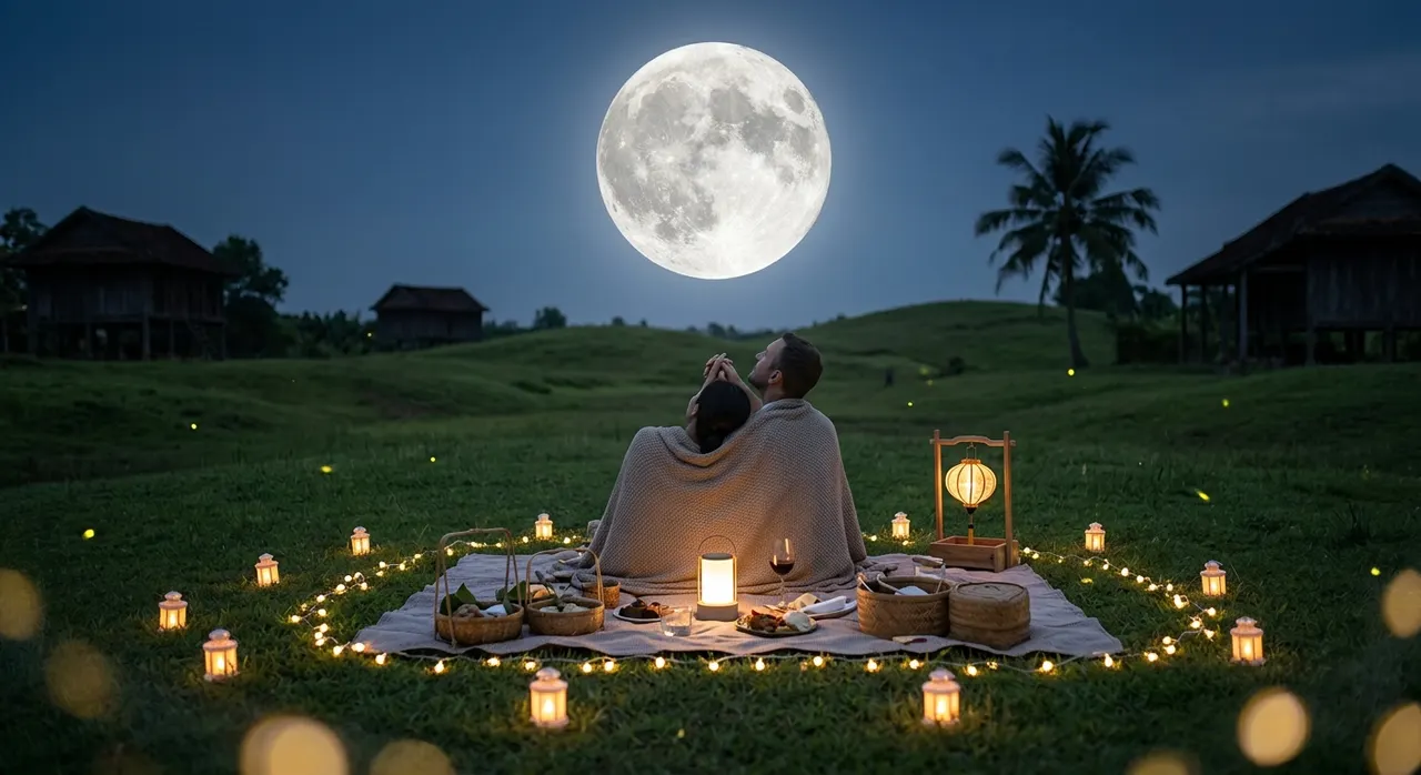 Buổi picnic ngắm trăng Trung Thu