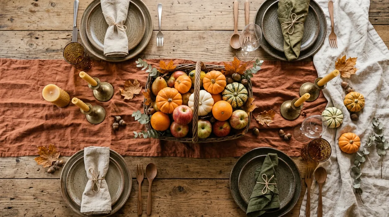 Tổng hợp các yếu tố bày trí bàn ăn autumn