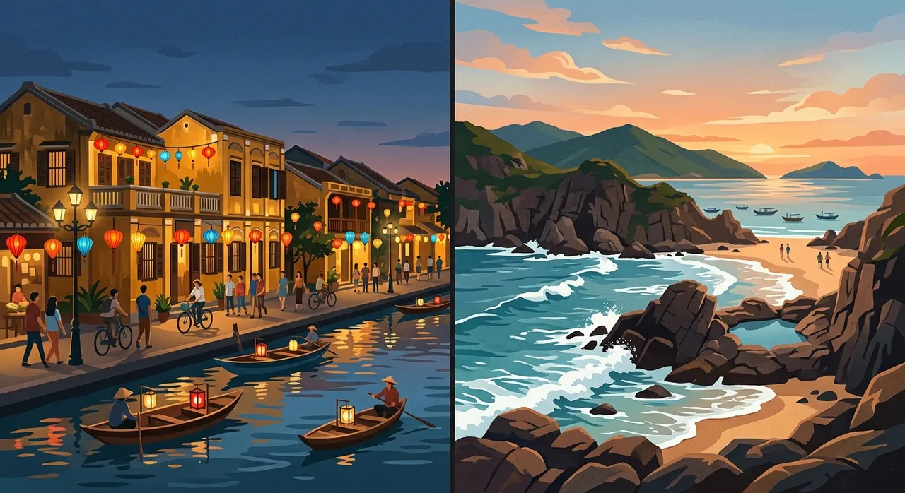 So sánh hai điểm đến: Hội An cổ kính và Quy Nhơn hoang sơ